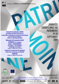 Journees Europeennes Du Patrimoine. Du 19 au 20 septembre 2015 à GRANDVILLIERS. Oise. 